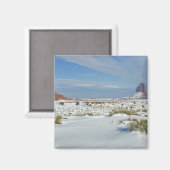 アメリカ、ユタ、モニュメントバレー。Sagebrushショー マグネット (正面/裏面)