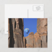 アメリカ、ユタ、モニュメント·バレー。虹の熱風 ポストカード (正面/裏面)