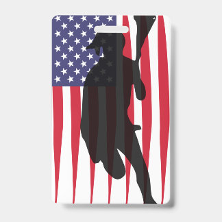 アメリカ ラクロス 無制限 アメリカ国旗 ラックスプレーヤー Tシャツ バッジ