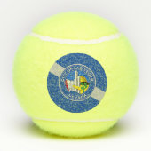 アメリカ・ラスベガス国旗を掲げた愛国的なテニスボール テニスボール (裏面)