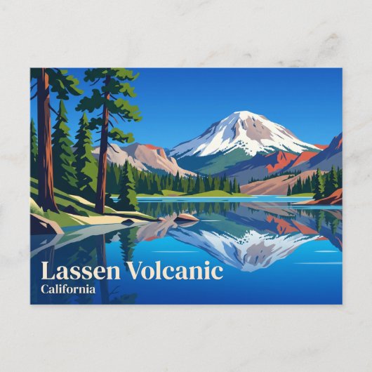 アメリカ ラッセン火山国立公園 ポストカード (正面)