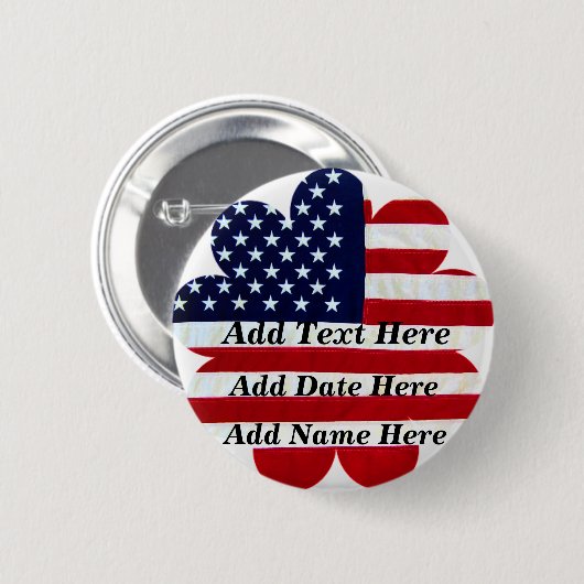 アメリカ – ラブ 缶バッジ (正面&裏面)