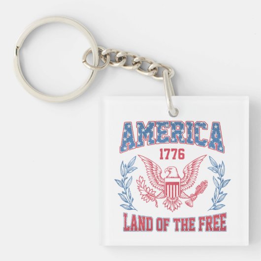 アメリカ・ランド・オブ・ザ・フリー キーホルダー (正面)