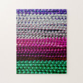 アメリカ、ルイジアナ、ニューオリンズ。マルディグラスビーズ ジグソーパズル (縦)