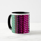 アメリカ、ルイジアナ、ニューオリンズ。マルディグラスビーズ マグカップ (正面左)