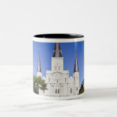 アメリカ、ルイジアナ、ニューオリンズ。四フランスの半期 ツートーンマグカップ (中央)