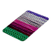 アメリカ、ルイジアナ、ニューオーリンズ。マルディグラスビーズ マグネット (左側)