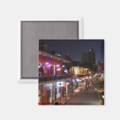 アメリカ、ルイジアナ、ニューオーリンズ。4フランスの分 マグネット (正面/裏面)