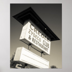アメリカ、ルイジアナ、ヘンダーソン。クレオール・ザイデコ音楽 ポスター