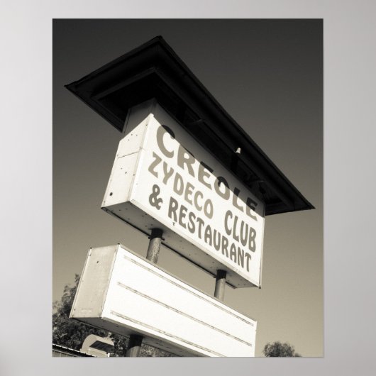 アメリカ、ルイジアナ、ヘンダーソン。クレオール・ザイデコ音楽 ポスター (正面)