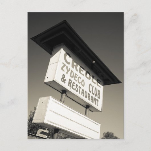 アメリカ、ルイジアナ、ヘンダーソン。クレオール·ザイデコ·ミュージック ポストカード (正面)