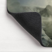 アメリカ、ワイオミング、イエローストーン国立公園。サンライズ マウスパッド (コーナー)