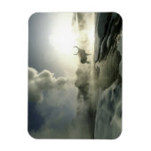 アメリカ、ワイオミング、イエローストーン国立公園。サンライズ マグネット (縦)