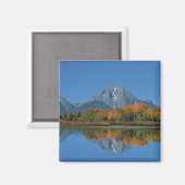 アメリカ、ワイオミング、グランドテトンズ国立公園4に マグネット (正面/裏面)