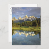 アメリカ、ワイオミング、グランドテトン国立公園。グランド2 ポストカード (正面/裏面)