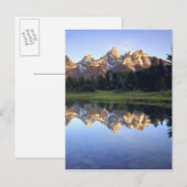 アメリカ、ワイオミング、グランドテトン国立公園。グランド ポストカード (正面/裏面)