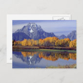 アメリカ、ワイオミング、グランドテトン国立公園。山 ポストカード (正面/裏面)