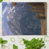 アメリカ、ワイオミング、グランドテトンNP.一本杉 キッチンタオル (折り畳み)