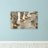 アメリカ、ワシントン州、イサカー、サーモンデー キャンバスプリント (インサイチュ (ウッドフロア))