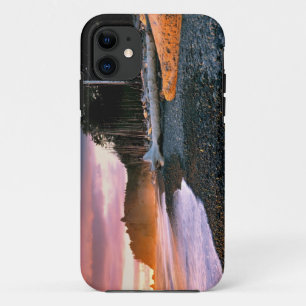 アメリカ、ワシントン州、オリンピック国立公園。波が打ち寄せる iPhone 11 ケース