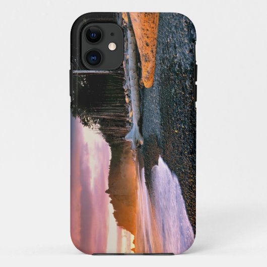 アメリカ、ワシントン州、オリンピック国立公園。波が打ち寄せる Case-Mate iPhoneケース (裏面)