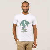 アメリカ ワシントン州 オルカス島の地図 Tシャツ (正面フル)
