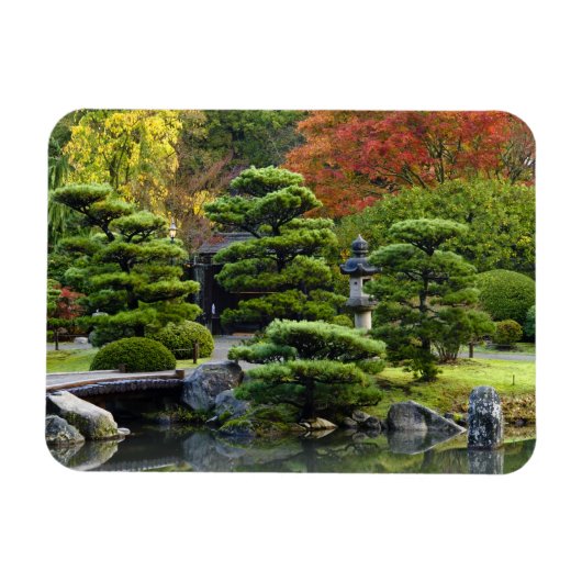 アメリカ, ワシントン州, シアトル, アーボレタム, 日本庭園 マグネット (横)