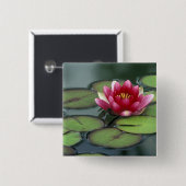 アメリカ、ワシントン州、シアトル。ウォーターリリーと 缶バッジ (正面&裏面)