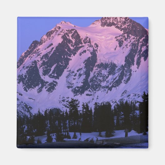 アメリカ, ワシントン州, ノース・カスケードのシャスカン山 マグネット (正面)