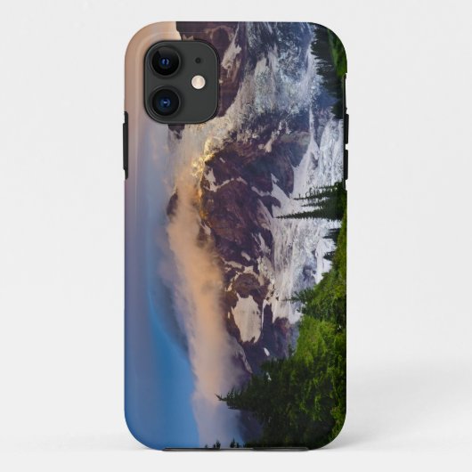 アメリカ、ワシントン州、レイニア山。朝日 Case-Mate iPhoneケース (裏面)