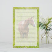 アメリカ, ワシントン州, 春の牧場の馬, 便箋 (スタンド正面)
