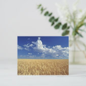 アメリカ、ワシントン州、Colfax。熟した小麦 ポストカード (スタンド正面)