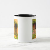 アメリカ、ワシントン、ウッドンビル、ハーブファーム マグカップ (中央)