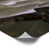 アメリカ、ワシントン、サンフアン諸島。波の衝突 ポスター (角)