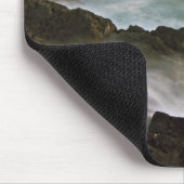 アメリカ、ワシントン、サンフアン諸島 波の衝突 マウスパッド (コーナー)