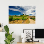 アメリカ、ワシントン、チェラン湖。ブドウ園3 ポスター (ホームオフィス)