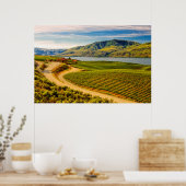 アメリカ、ワシントン、チェラン湖。ベンソンヴィンヤード ポスター (キッチン)