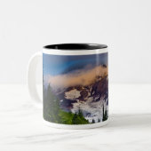 アメリカ、ワシントン、レイニア山朝日 ツートーンマグカップ (正面左)