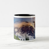 アメリカ、ワシントン、レイニア山朝日 ツートーンマグカップ (中央)
