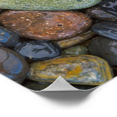 アメリカ、ワシントン、ロペス島、アゲートビーチ ポスター (角)