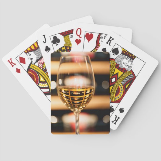 アメリカ、ワシントン、ワラワラ。ワイングラス トランプ (裏面)