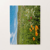 アメリカ、ワシントン、ワラワラ。野草 ジグソーパズル (縦)