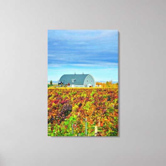 アメリカ、ワシントン、ワラ・ワラ。ガリソンクリーク キャンバスプリント (正面)