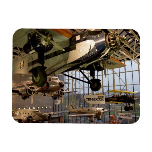 アメリカ ワシントンD.C. 展示飛行機 マグネット (横)