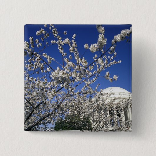 アメリカ、ワシントンD.C. 桜祭りと2 缶バッジ (正面)