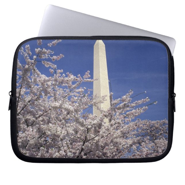 アメリカ、ワシントンD.C. 桜祭りと ラップトップスリーブ (正面)