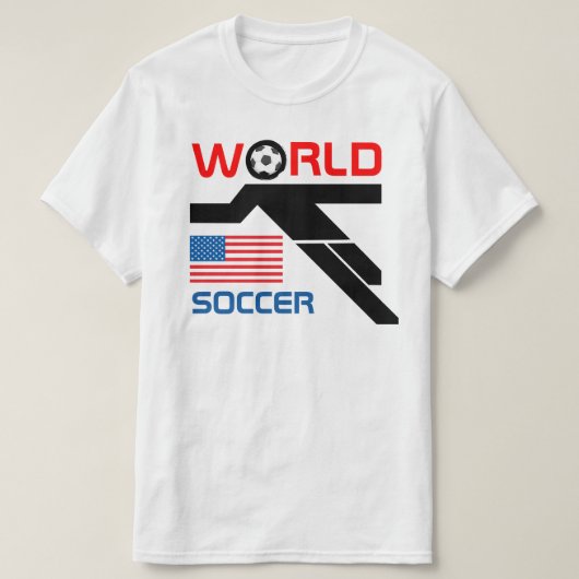 アメリカ ワールドサッカー Tシャツ (デザイン正面)