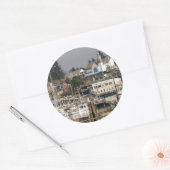 アメリカ、ワ、キツプ半島。風光明媚な町。 ラウンドシール (封筒)