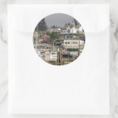 アメリカ、ワ、キツプ半島。風光明媚な町。 ラウンドシール (バッグ)