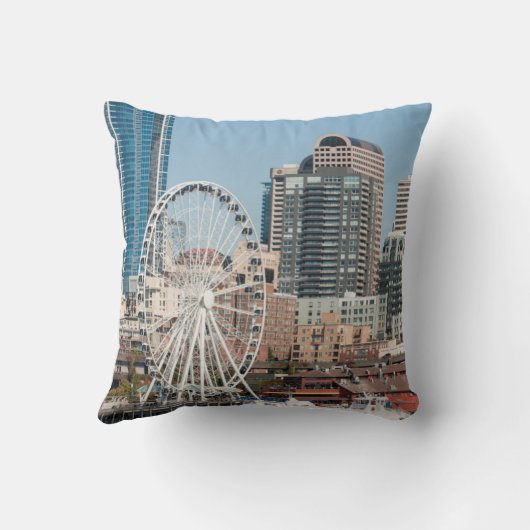 アメリカ、ワ、シアトル。アルゴジーハーバークルーズボート クッション (裏面)